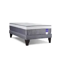 YAZZ - Cama Europea 1.5 Plaza y Media Moon Resortes