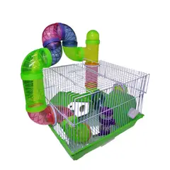 GENERICO - Jaula 3 Pisos Castillo Hamster Raton Jerbo B2211