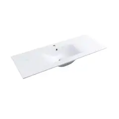 MODERN SPACE - Cubierta De Lavamanos Loza Blanca 120x47cm