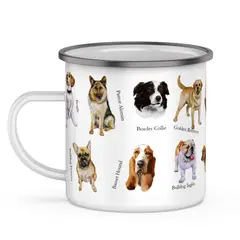 ANDES1 - Tazón Enlozado perros típicos de Chile