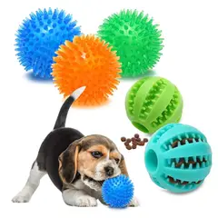 GENERICO - Set 24 Pelota Dental y Luz/Sonido Juguete Mascotas Perro 7cm