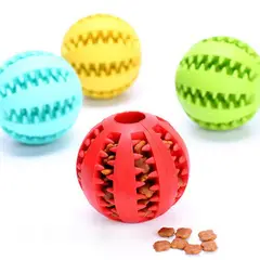 GENERICO - Set Pack 3 Pelota Dental Para Mascotas Perro Interactiva 6cm