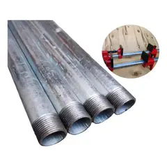 KUANGYE - 4 Tubos Galvanizados 1,2mt De Largo C/u Para Prensa Tubo 3/4