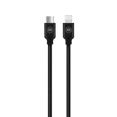 MAXELL - Cable Trenzado Usb-c A Lightning 2metros Carga Rápida Negro