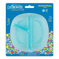 DR BROWNS - Pack De 3 Platos Con Divisiones