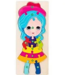 ARTIDIX - Rompecabezas de madera 11 piezas de muñeca