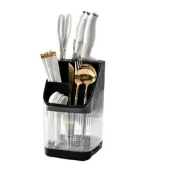 GENERICO - Organizador De Cubiertos De Acrílico Con Soporte Tapa Olla