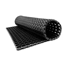 QRUBBER - Piso Antifatiga con Orificios 150cmx100cm x20mm