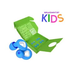 WOO EARPLUGS - Zen Kids - Tapones Oídos Niños Lavables 30db - Azul