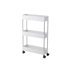 GENERICO - Amplio Carro Organizador De Cocina Con 4 Estantes Y Ruedas White.