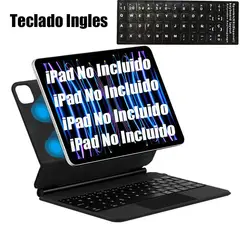 SHARGE - Teclado Inglés Bluetooth para iPad Air de 11inch M2 2024 Negro.