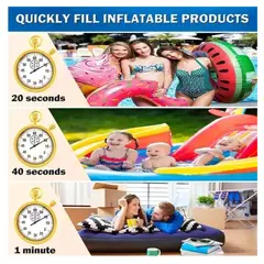 GENERICO - Bomba Inflador Para Colchón Piscina Inflable Aire