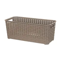 REYPLAST - Canastilla Canasta Organizadora Multiusos Rattan 55 Litros