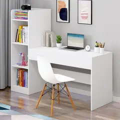ACTUAL - Escritorio Blanco Moderno Con Librero