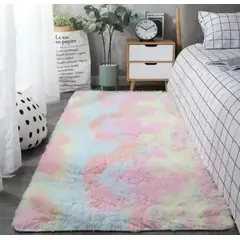 GENERICO - Alfombras Baja De Cama Peluda 50x180 Cm