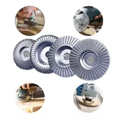 MUNDO MAGIA - Disco Abrasivo Para Amoladora Angular De Madera 4pieza Plata
