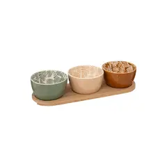 5FIVE - SET TABLA + 3 POSILLOS APERITIVO COLORES