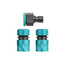 TOTAL - Set De Conexiones Acople Rapido Para Manguera 3 Pzas.