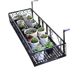 CRUSEC - Jardinera Exterior De Barandilla Para Balcón 50x20x12 CM