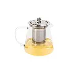 SECRET DE GOURMET - Tetera con Filtro para Té de acero inoxidable con boquilla 0,8 Lt.