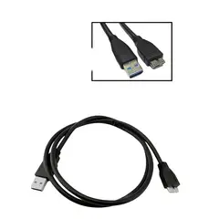 OEM - CABLE USB 3.0 PARA DISCO DURO 1 METRO NEGRO EN BOLSA