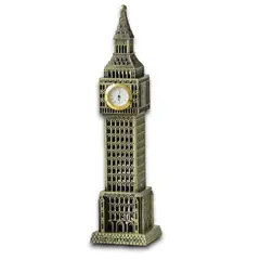 GENERICO - RELOJ DE MESA METALICO BIG BEN DECORACIÓN 16 CMS AK56