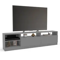 VEKKAHOME - RACK TV MOYAN GREY 75" 2 PUERTAS