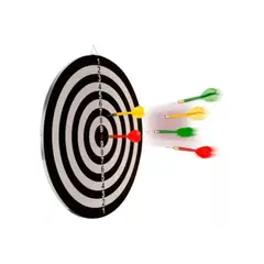 GENERICO - Juego De Dardos Tiro Al Blanco Tablero Reversible 41 Cm