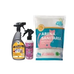 MASCOKITS - Kit P Gatos Repelente eliminador De Olores baño Sanitario.
