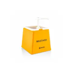 GASTROPLAST - DISPENSADOR DE MOSTAZA SET AMARILLO