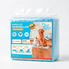 GENERICO - 100 Pañales Sabanillas Mascotas Perros 60x90 Cm