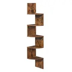 RAGNAR - Repisas Esquinera de MDF Rack Librero Armable Rústico Modelo 10