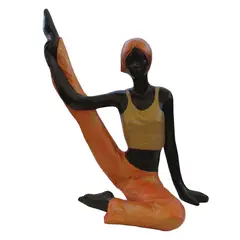 CREA TALLER - Mujer yoga decorativa de cerámica