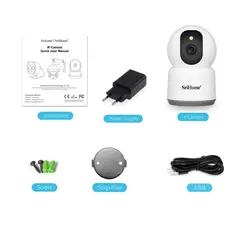 SRIHOME - Cámara IP WIFI SH038V2 5MP 1920P 5G