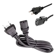 IRM - Cable enchufe fuente poder monitor c13 15mt