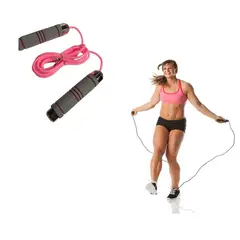 GENERICO - Cuerda PVC mango espuma antideslizante Rosa