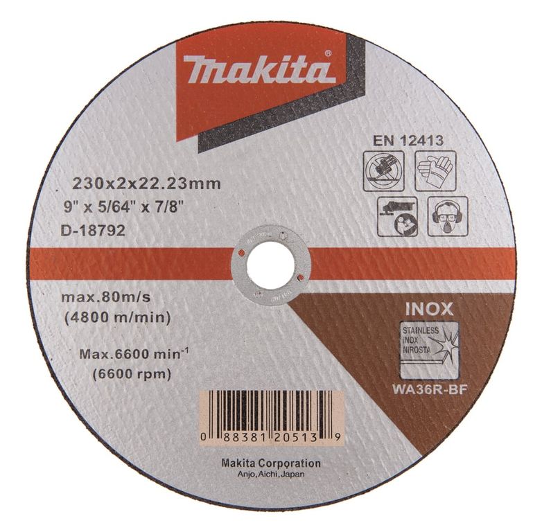 Set 5 Discos De Corte Acero Inoxidable 9'' D-18792