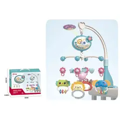 GENERICO - Móvil Con Proyector y Sonido Azul De Animales