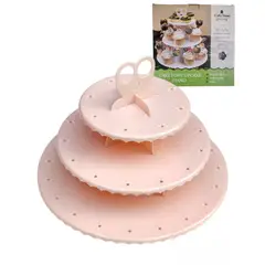 GENERICO - Stand Porta Cake Pop & Porta Cupcake 2 En 1 - Rosa