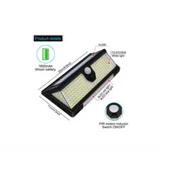 GENERICO - Foco Solar Con Sensor De Movimineto Exterior 190 LED