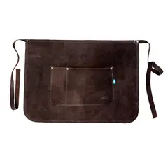 MOO HOGAR - Mandil - Delantal Cuero Gamuzado 40 x 55 cm