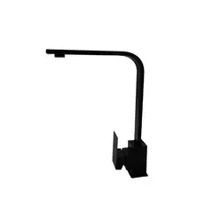 MODERN SPACE - Llave Para Lavaplatos Estilo Plana Negra Monomando