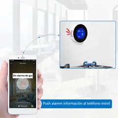 AIZO - Alarma Detector Gas Natural Autónomo Digital Wifi
