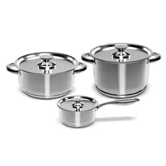 WENS - Bateria Cocina 6 Piezas Acero Inoxidable Cocina 430-6SS