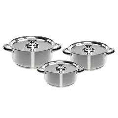 WENS - Bateria Cocina 6 Piezas Acero Inoxidable Cocina 420-6SS