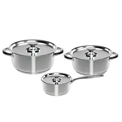 WENS - Bateria Cocina 6 Piezas Acero Inoxidable Cocina 410-6SS