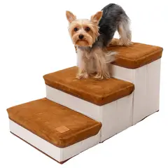 GENERICO - Escalera Para Perros Y Gatos Con Estantes Guardadores