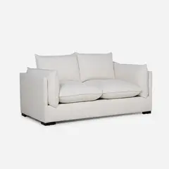 ROSEN - Sofá Warden 2.5 Cuerpos Tela Blanco