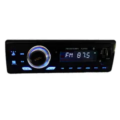 GENERICO - Radio auto panel desmontable azul USB Bluetooth AUX 55W