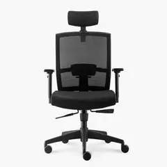 FORM OFFICE - Silla Oficina Taylor Syncro Negro con cabecero Form